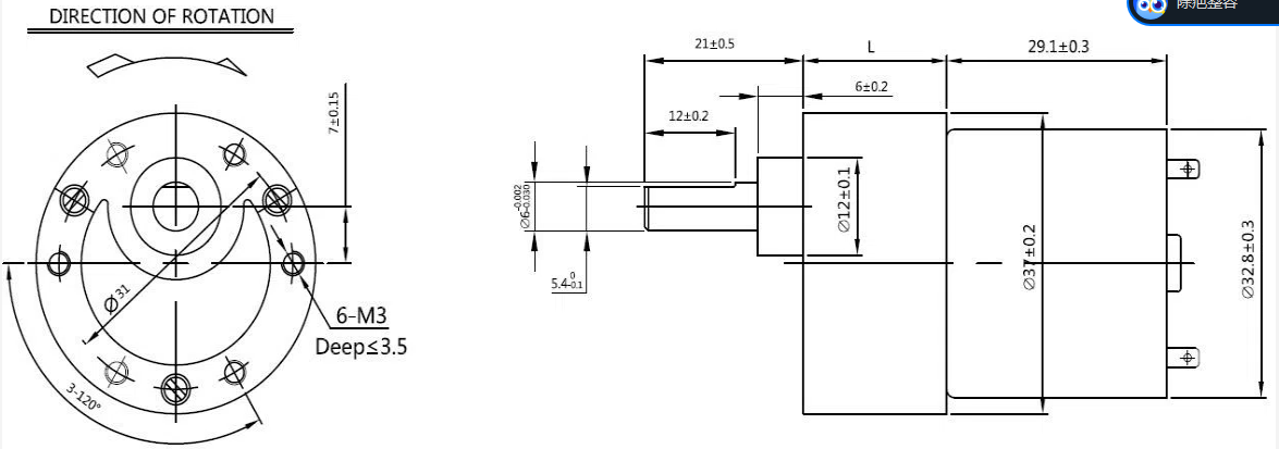 Moteur personnalis&eacute; en ligne avec bo&icirc;te de vitesses
