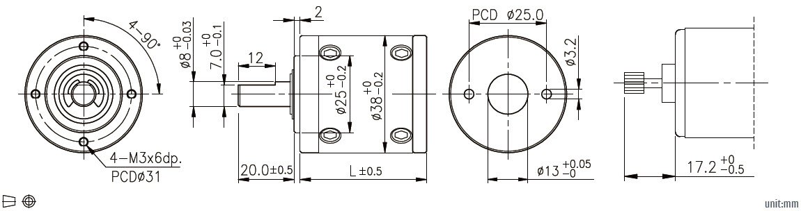 R&eacute;ducteur plan&eacute;taire de 38 mm