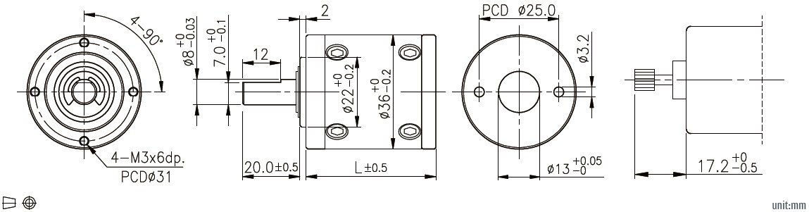 dessin technique de r&eacute;ducteur plan&eacute;taire personnalis&eacute;
