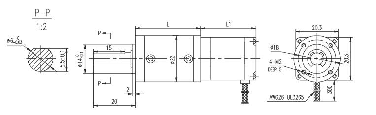  Dimensions m&eacute;caniques du moteur pas &agrave; pas