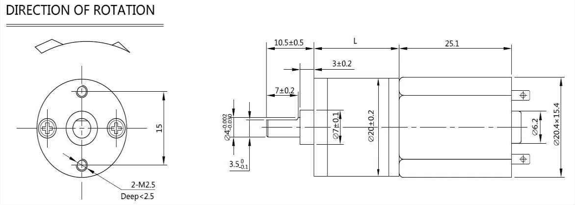 Moteur &agrave; engrenages CC avec certificat CE RoHS